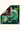 Flourish Emerald Silk Scarf with a folded corner showing both sides of the design