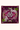 Flourish Emerald Silk Scarf, magenta side shown flat with cheetahs, proteas and foliage