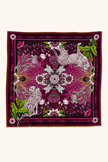 Flourish: Emerald Silk Scarf