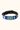 Naivasha - Blue & White Dog Collar, hand-beaded leather dog collar