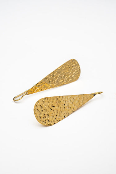 Machozi Brass Earrings lamucollection
