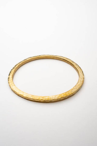 Mduara Brass Hammered Bangle lamucollection