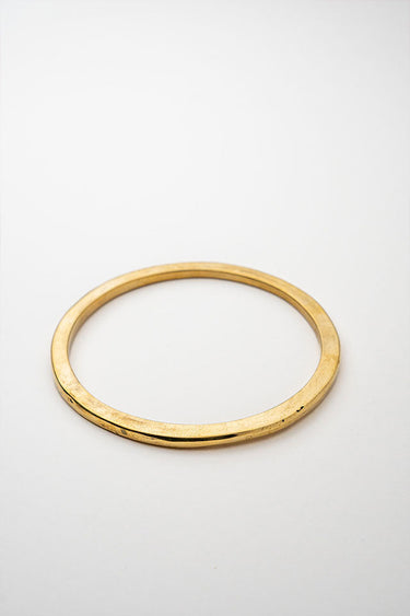 Mduara Brass Smooth Bangle lamucollection