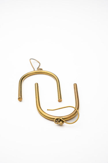 Mlangoni Brass Earrings lamucollection