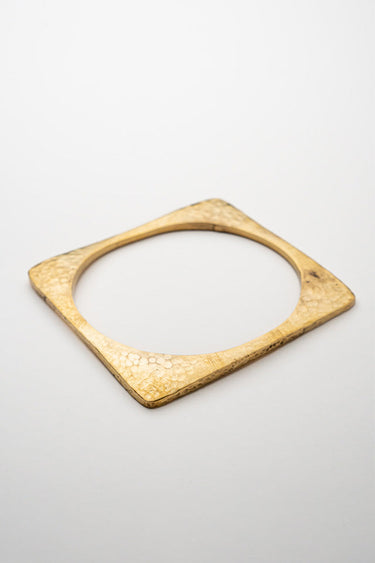 Ndani Hammered Brass Bangle lamucollection