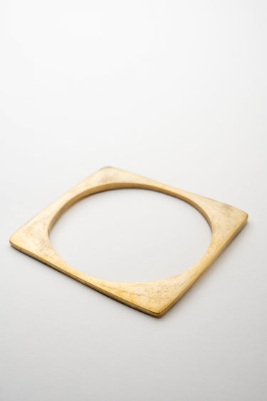Ndani Smooth Brass Bangle lamucollection