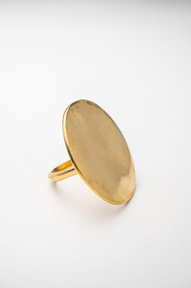 Olopa Smooth Medium Brass Ring lamucollection