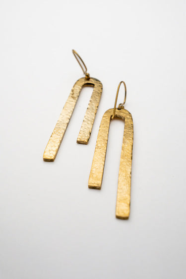 Upinde Brass Earrings lamucollection