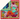Flourish Multi Silk Scarf with a folded corner showing both sides of the design