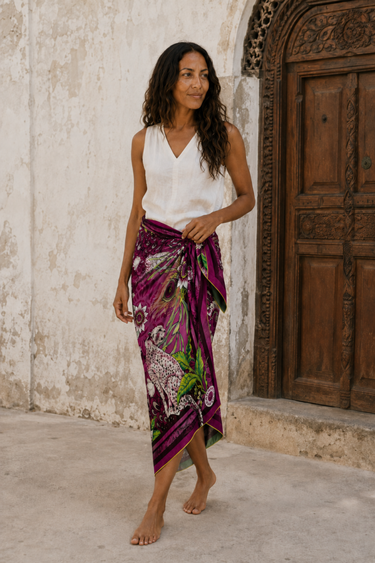 Flourish: Emerald Silk Scarf