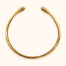 Brass Necklace - Two Rain Drops Smooth