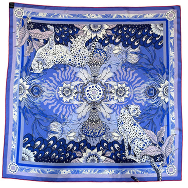 Lamu / Michelle Solomon Silk Scarf - Flourish - Coral