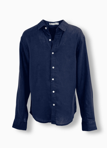 Manda Linen Shirt - Navy