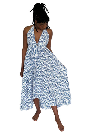 Watamu Dress - Mvua ya Mioyo - Blue