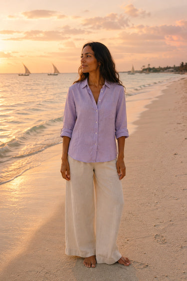 Jacaranda Manda Linen Shirt