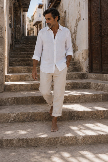 White Manda Linen Shirt
