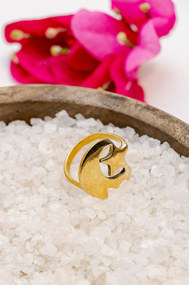 Dhow Eye Brass Ring lamucollection