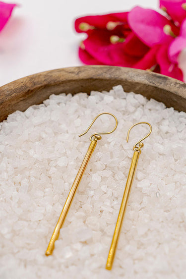 Fimbo Brass Earrings lamucollection