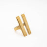 Jamaa Smooth Brass Ring lamucollection