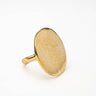 Olopa Hammered Medium Brass Ring lamucollection