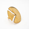 Robo Mwezi Smooth Brass Ring lamucollection