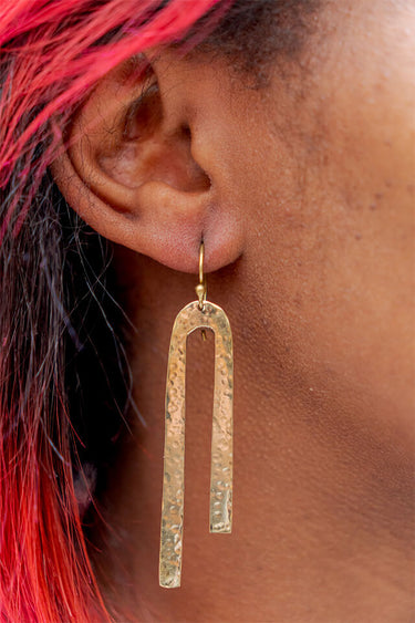 Upinde Brass Earrings lamucollection