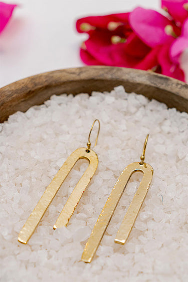 Upinde Brass Earrings lamucollection